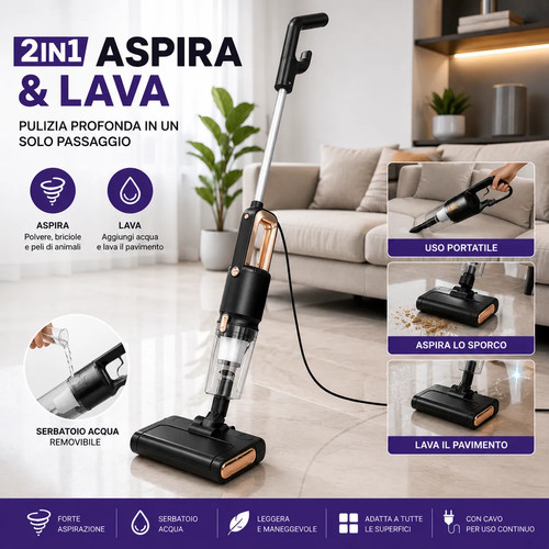 Scopa elettrica 1 aspira - elettrica,